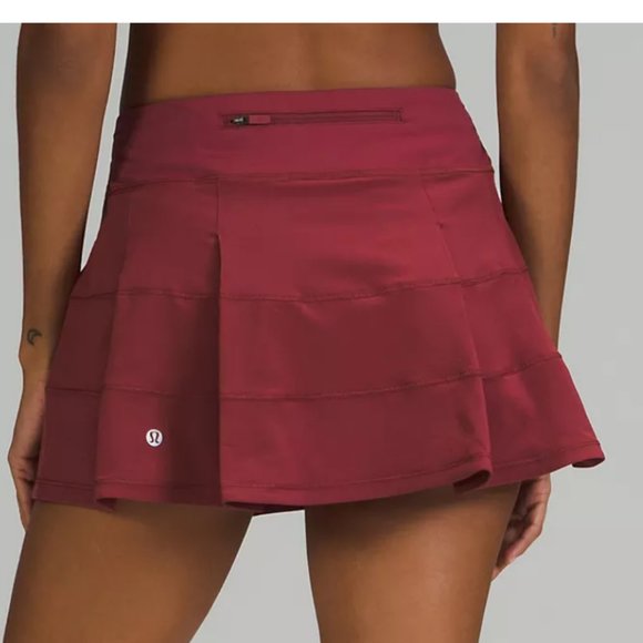 NWT Lululemon Pace Rival tennis REGULAR LENGTH Mulled Wine Skirt 13"   Size 4 - Picture 3 of 7